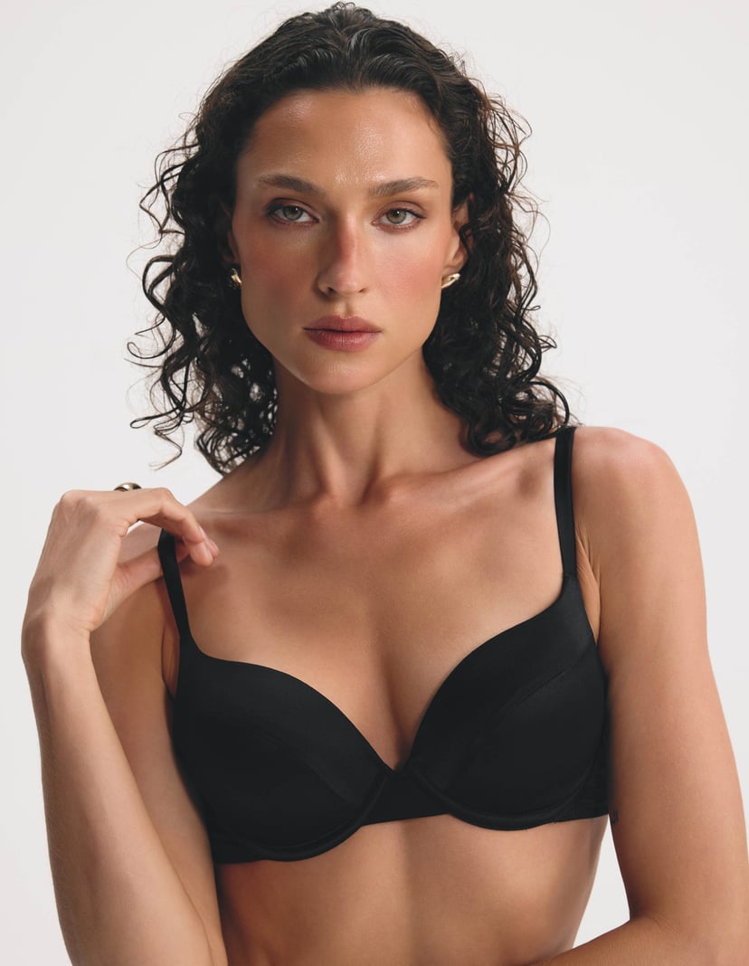 Silk Push-Up Bra MISTIQUE Black 3