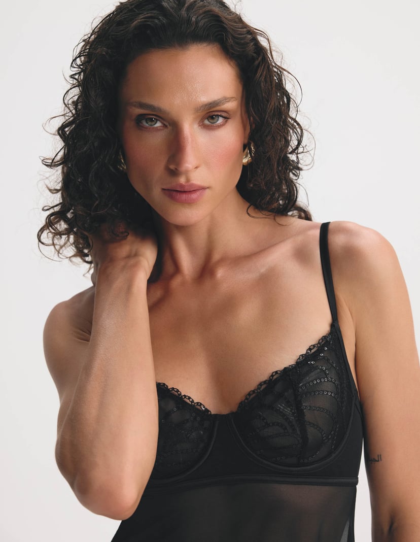 Chicwhisper Nightgown Black 4