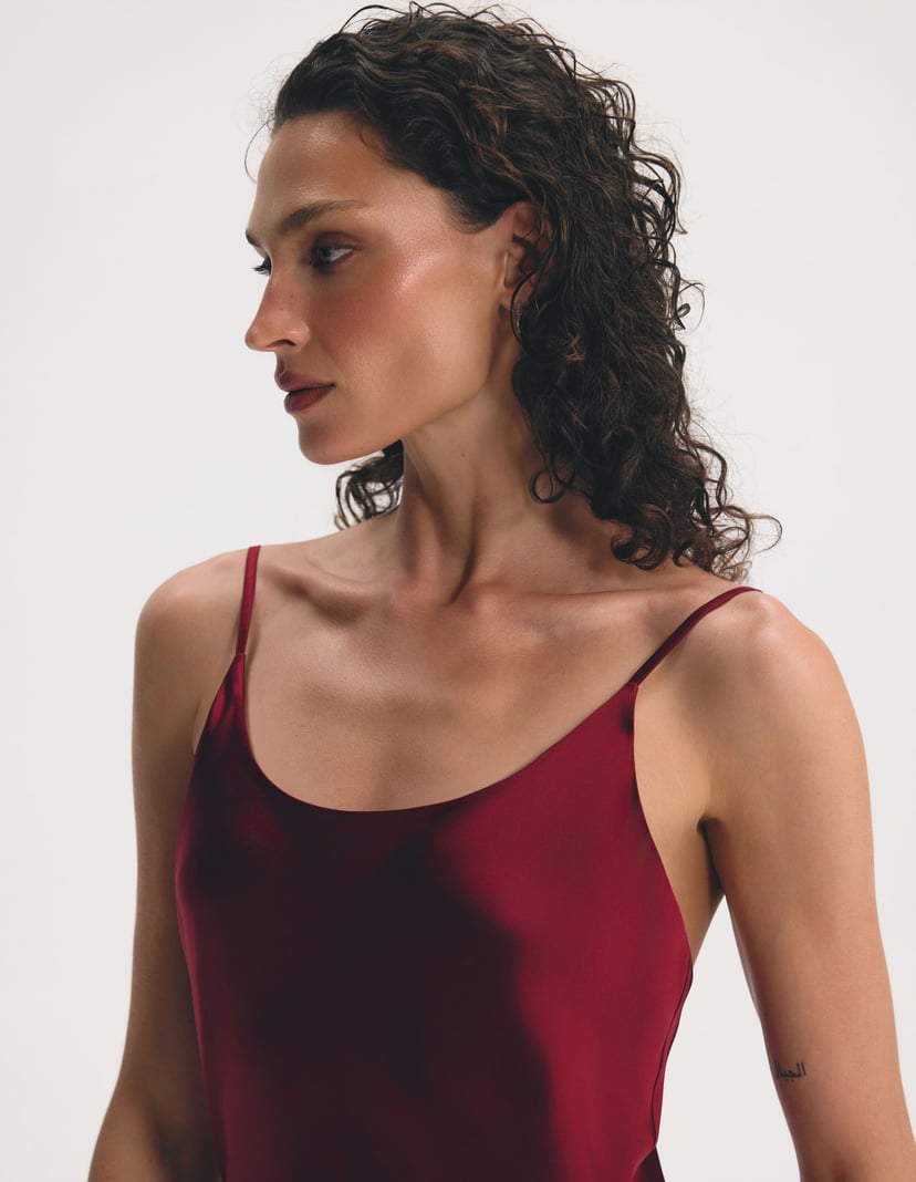 Silk Nightdress Nightdew Red 2