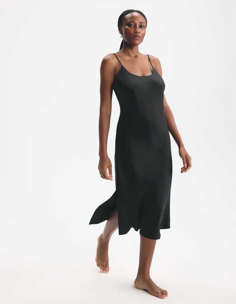 Silk Nightdress Nightdew Black 2