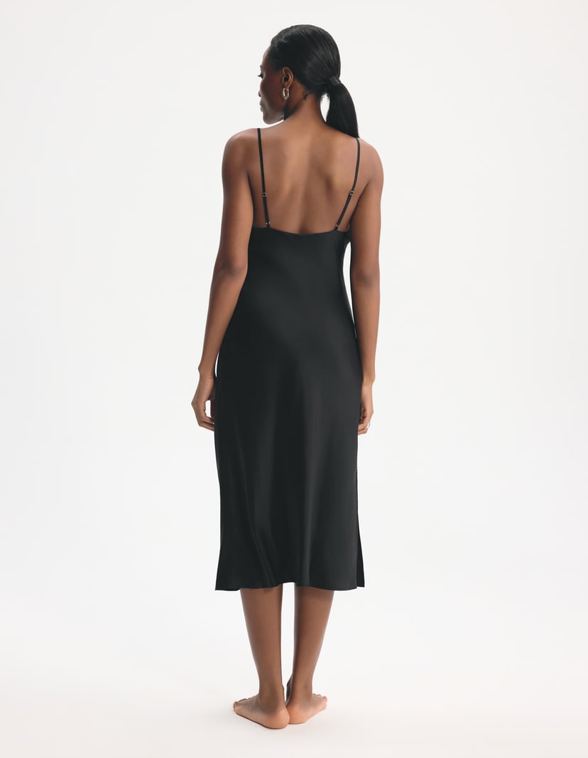 Silk Nightdress Nightdew Black 7