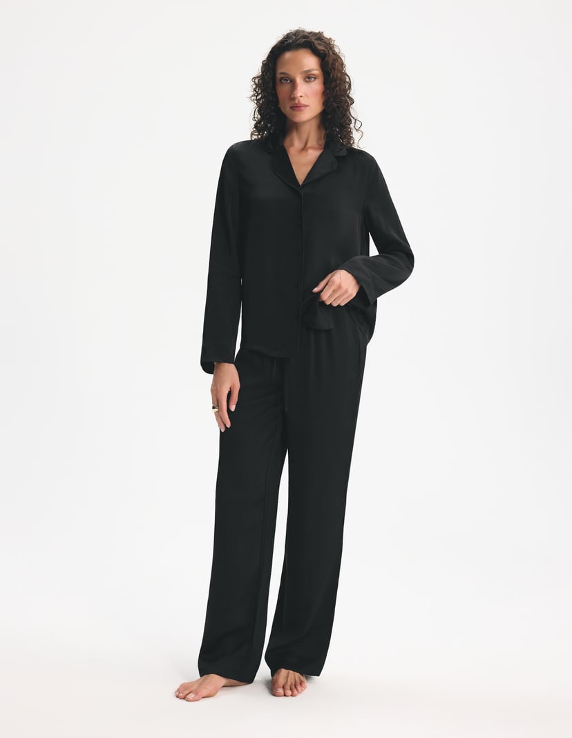 Long Pajamas Midpama Black 12