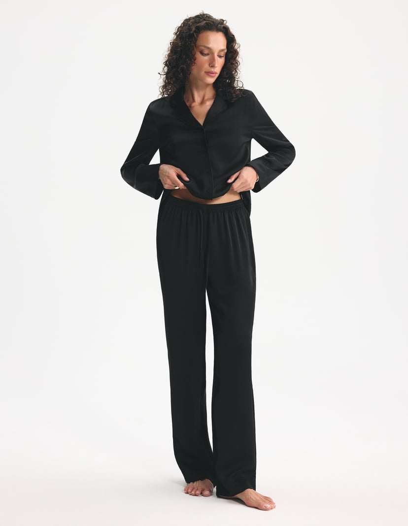 Long Pajamas Midpama Black 11