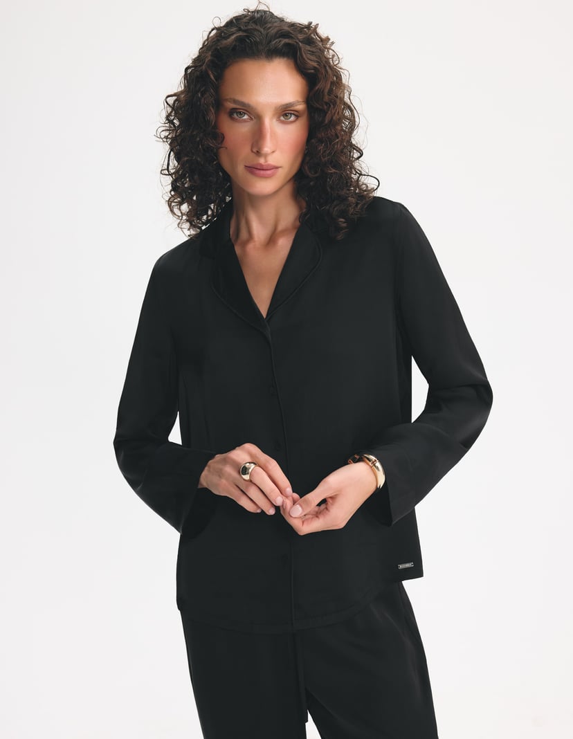 Long Pajamas Midpama Black 3