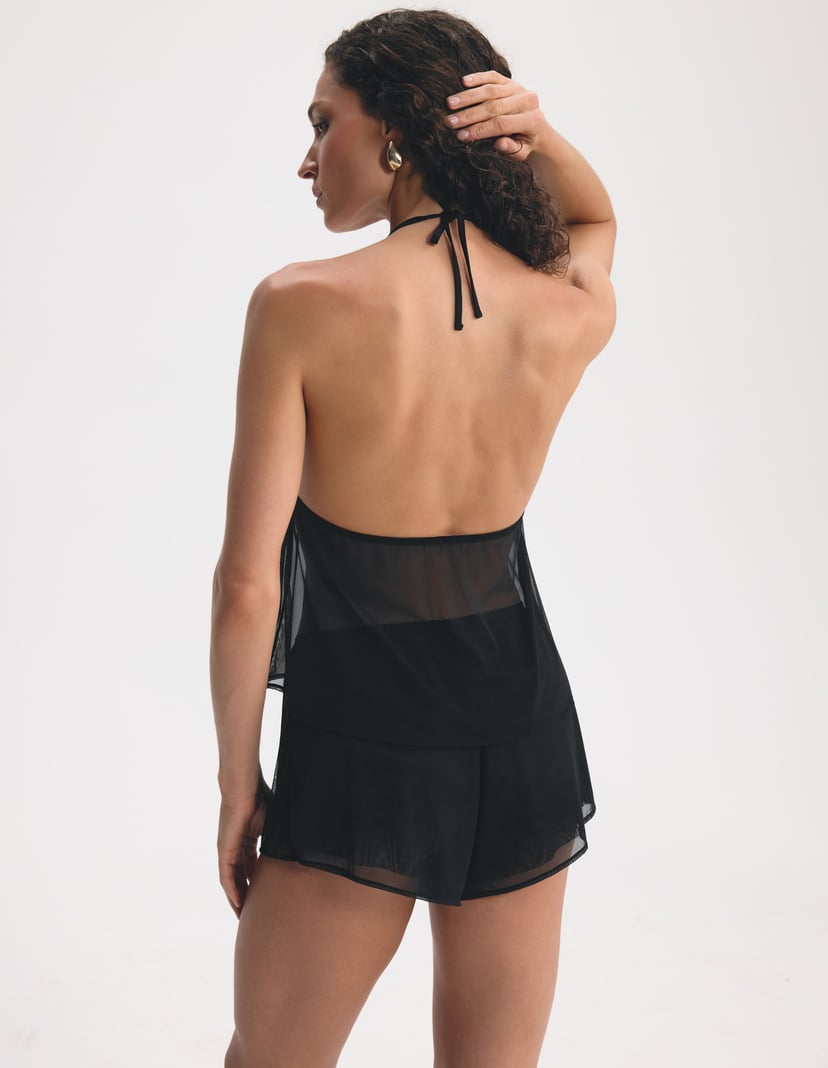 Sparklychic Short Pajamas Black 6