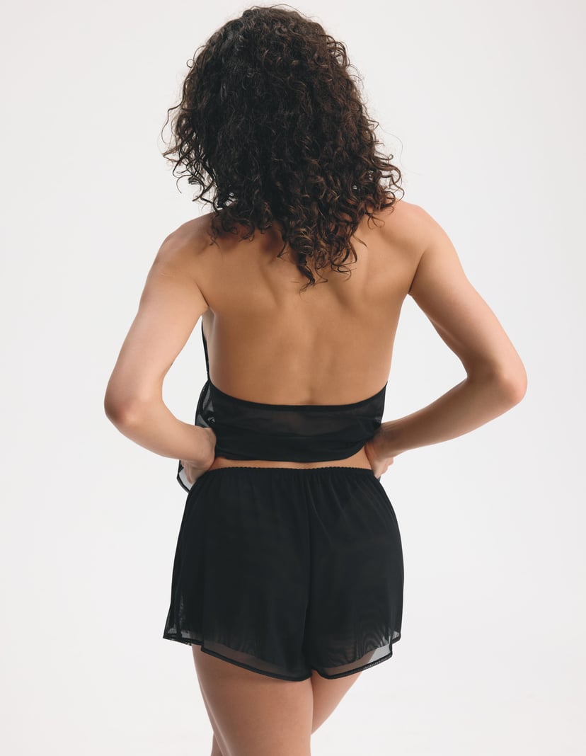 Sparklychic Short Pajamas Black 7