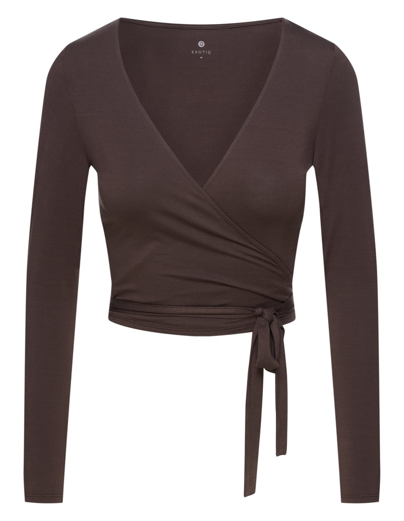 Wrap Top HOLD ON in Soft Viscose brown 9