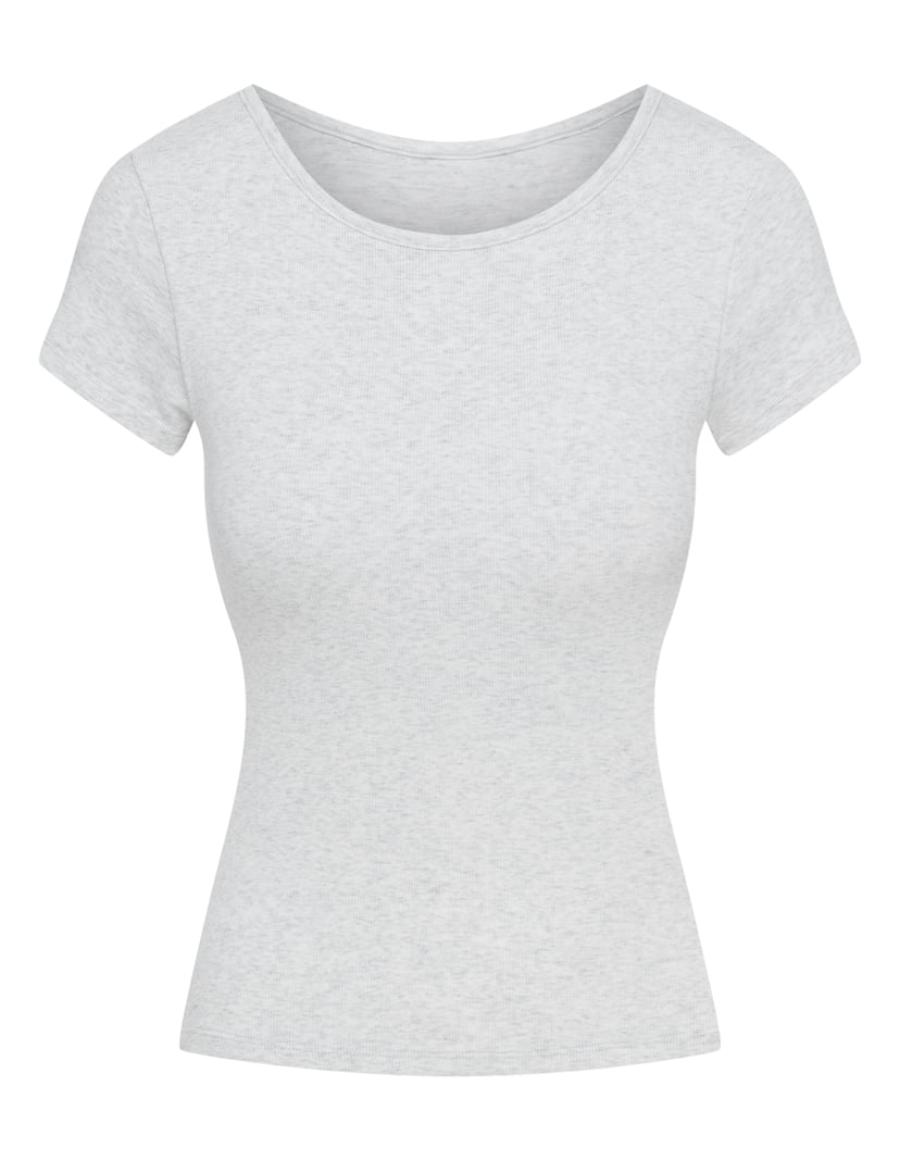 Off Duty T-Shirt with Built-In Bra Grey 9