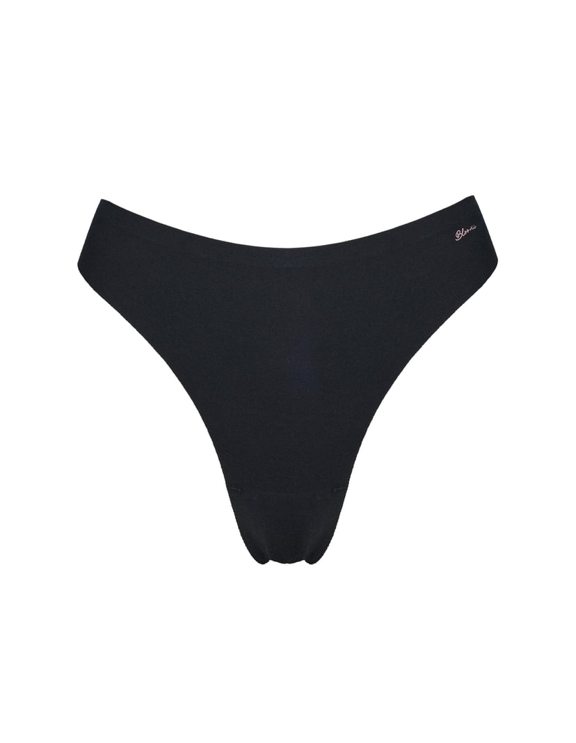 Cozy Thongs Black 6