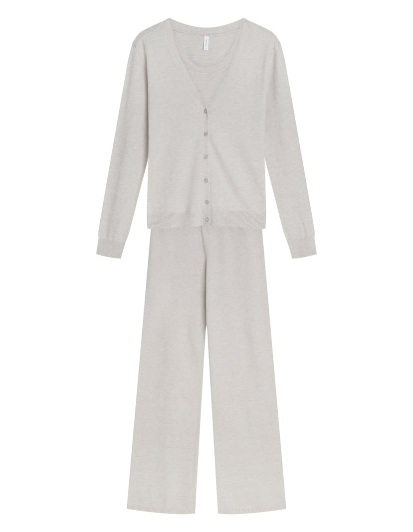 Three-Piece MISTY Set with Soft Viscose Knit Beige 16