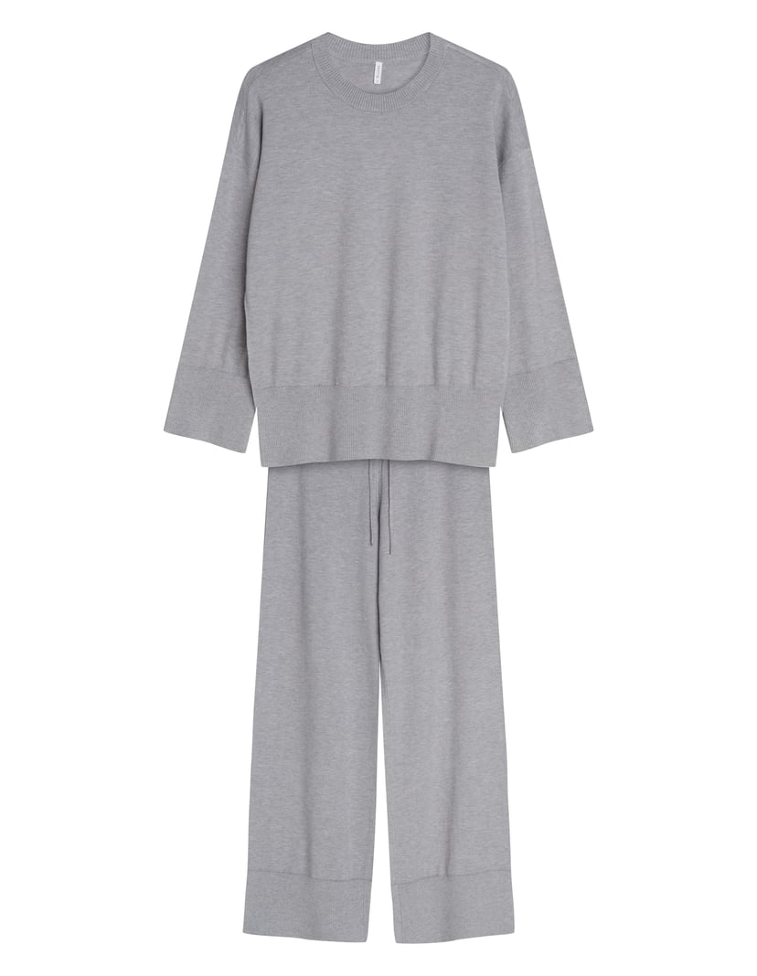 Simone Home Set in Soft Viscose Knit Grey 9