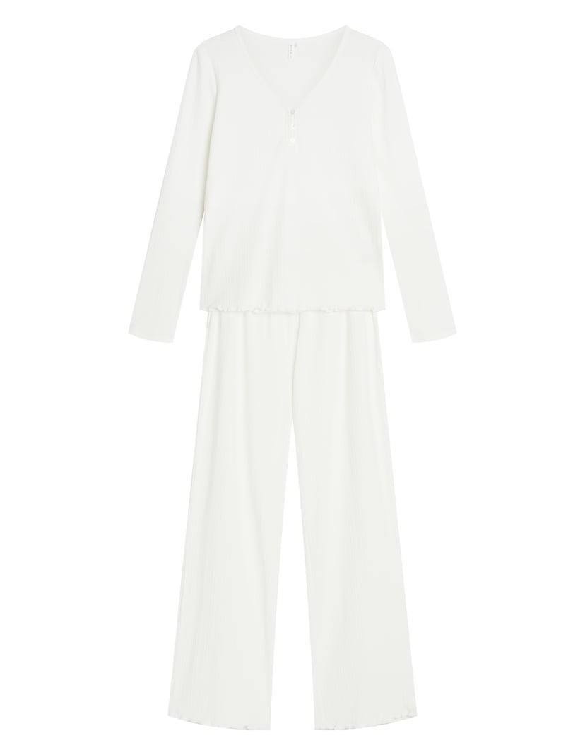 Long Pajamas DAY&NIGHT with Modal and Cotton cream 9