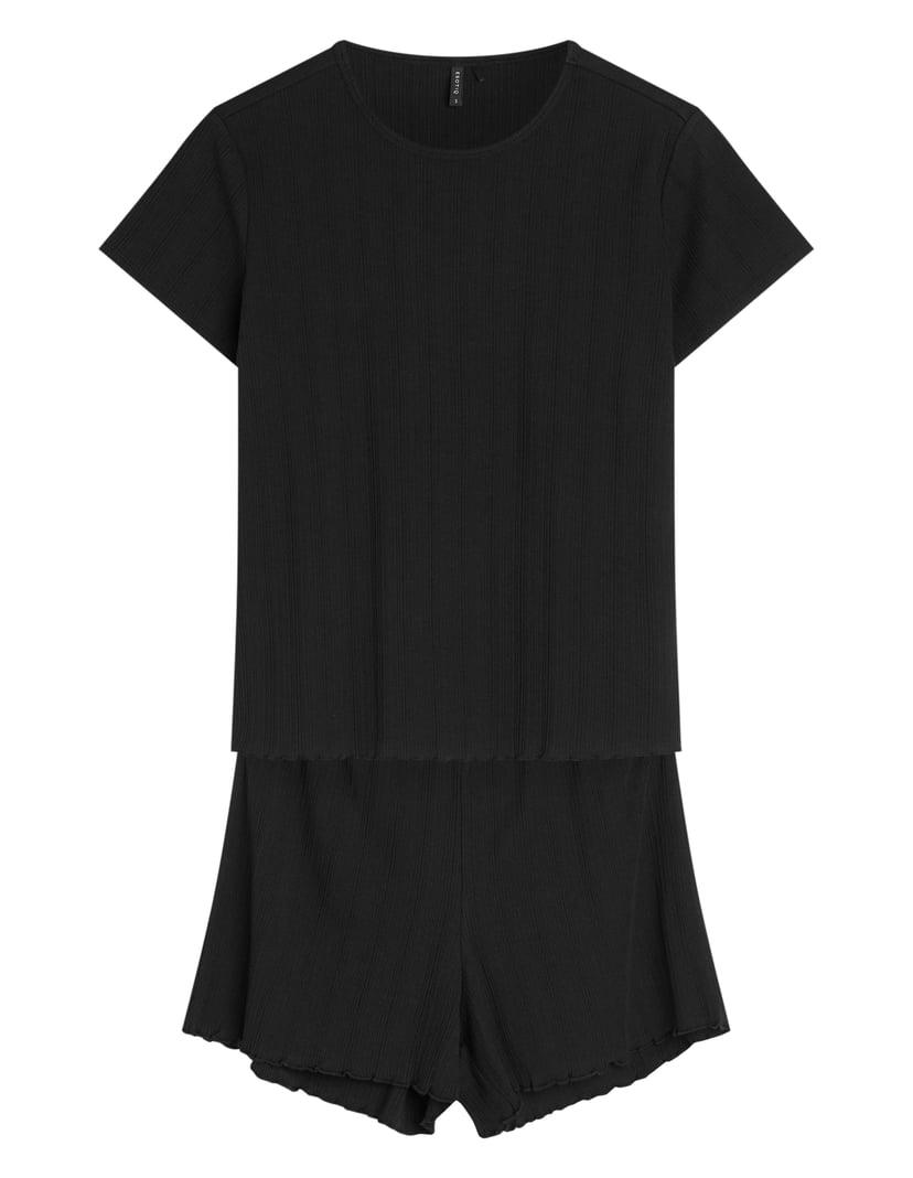 Short Pajamas PEARL Black 8
