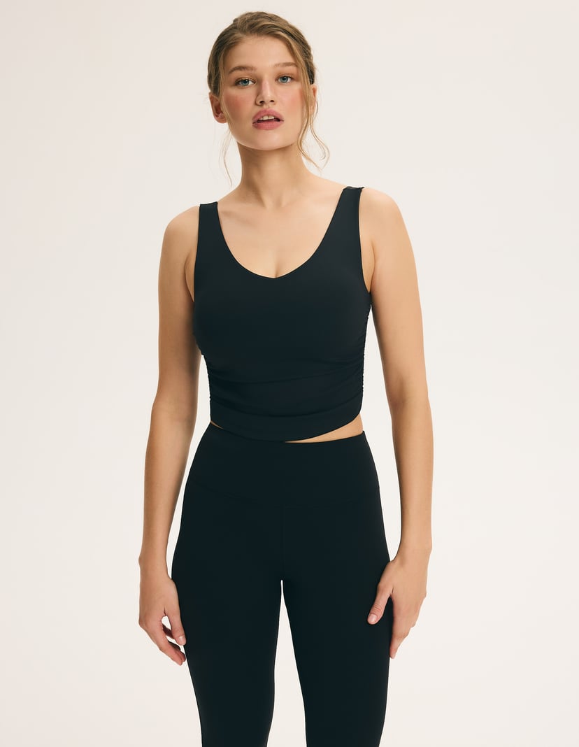 Everyday Lift Sports Top with Removable Push-Up Cups Black 1