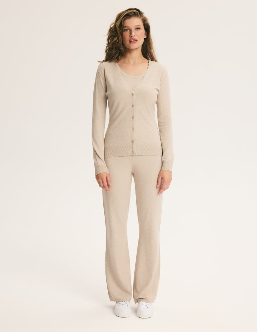 Three-Piece MISTY Set with Soft Viscose Knit Beige 13