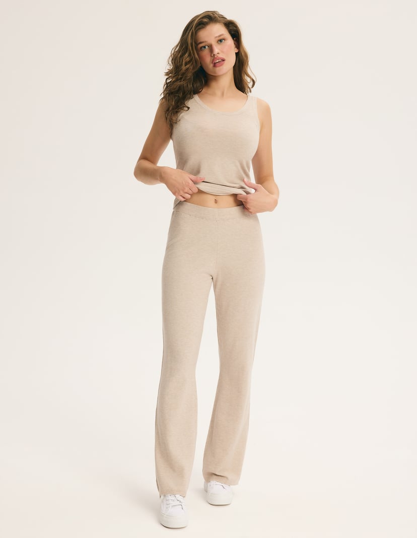Three-Piece MISTY Set with Soft Viscose Knit Beige 10