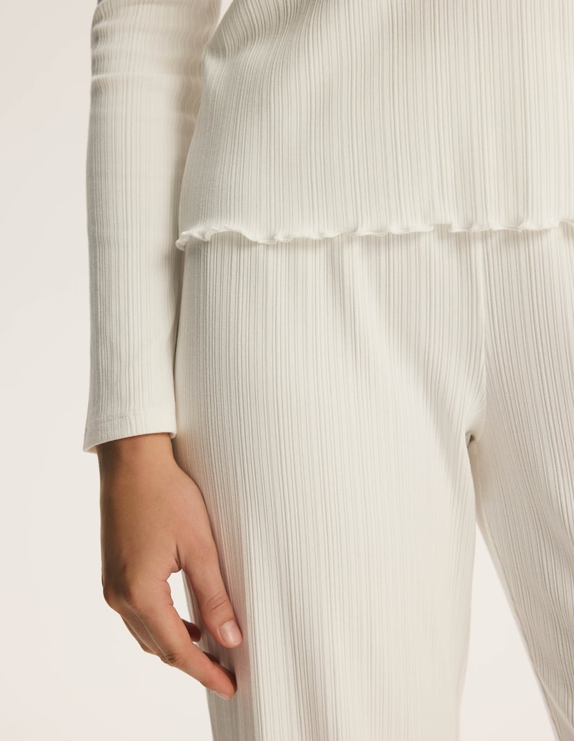 Long Pajamas DAY&NIGHT with Modal and Cotton cream 4