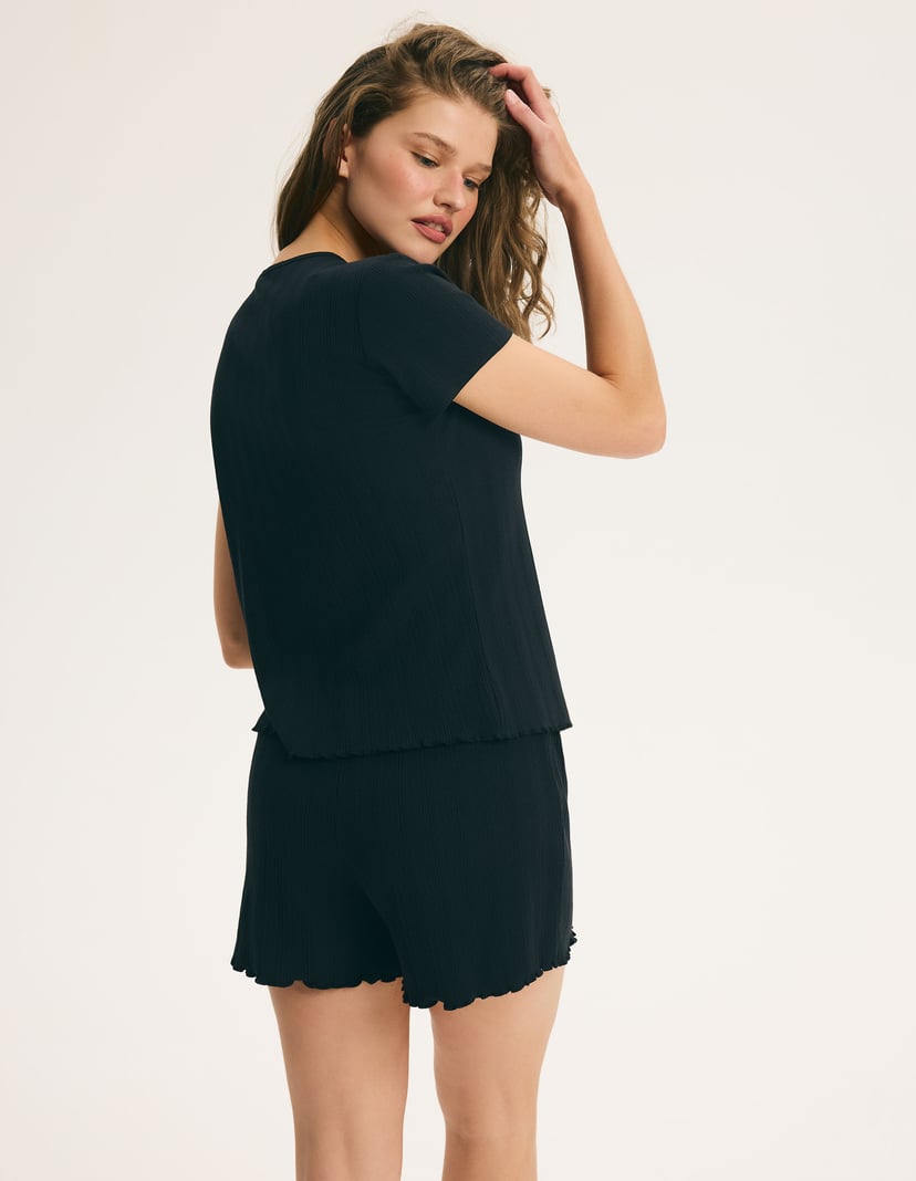 Short Pajamas PEARL Black 6