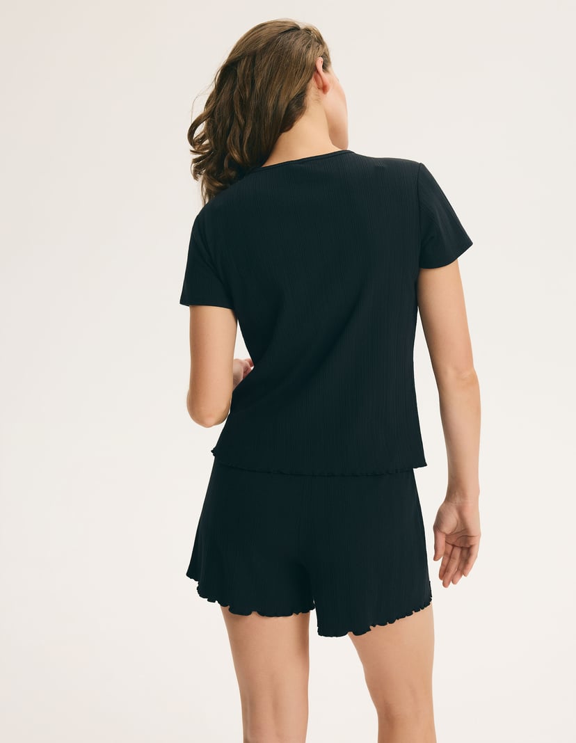 Short Pajamas PEARL Black 5
