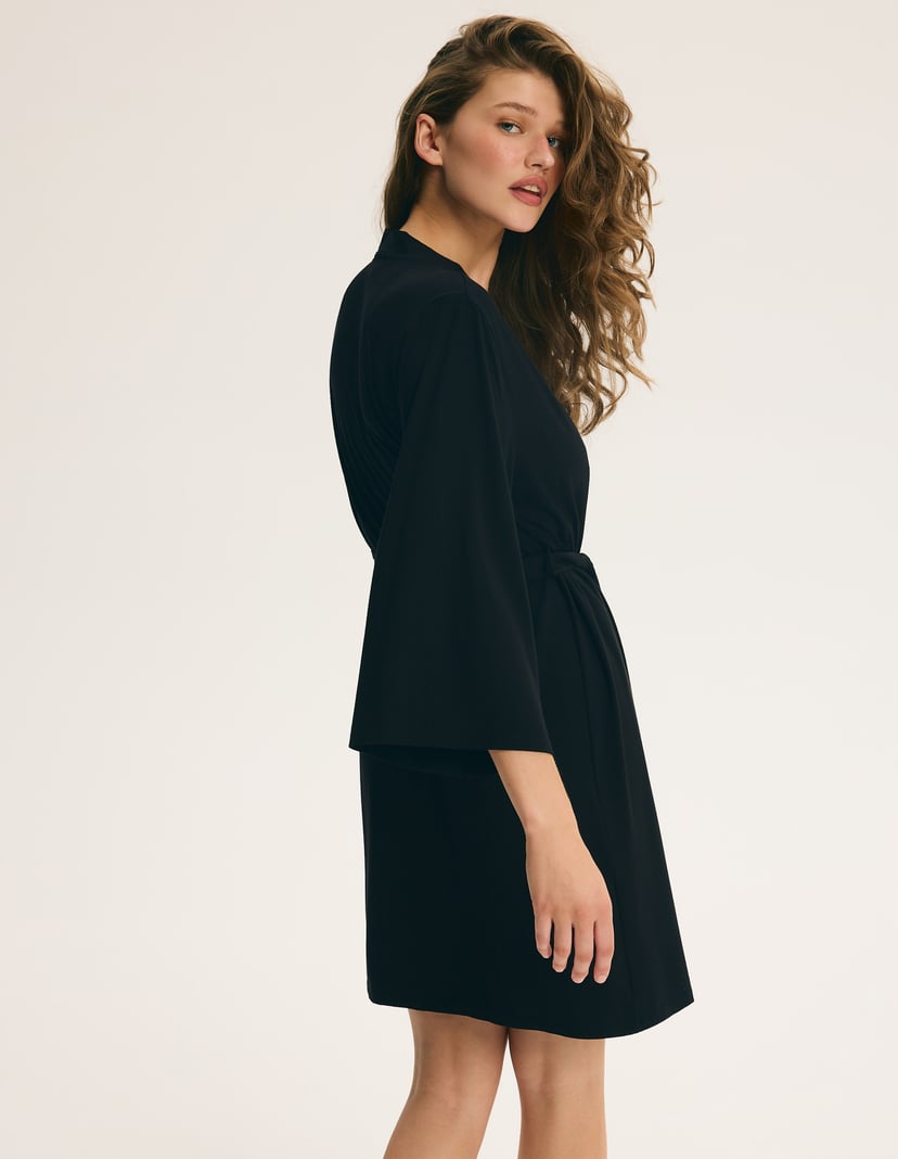 Softnoir Bathrobe Black 8