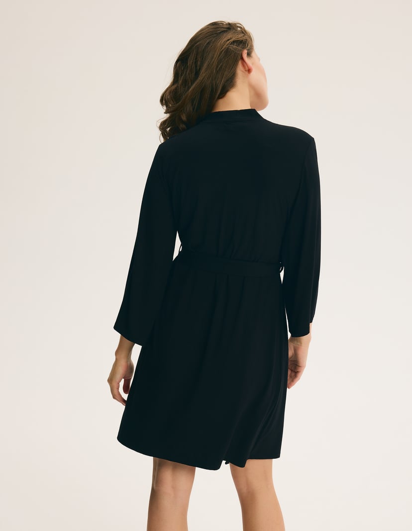 Softnoir Bathrobe Black 5