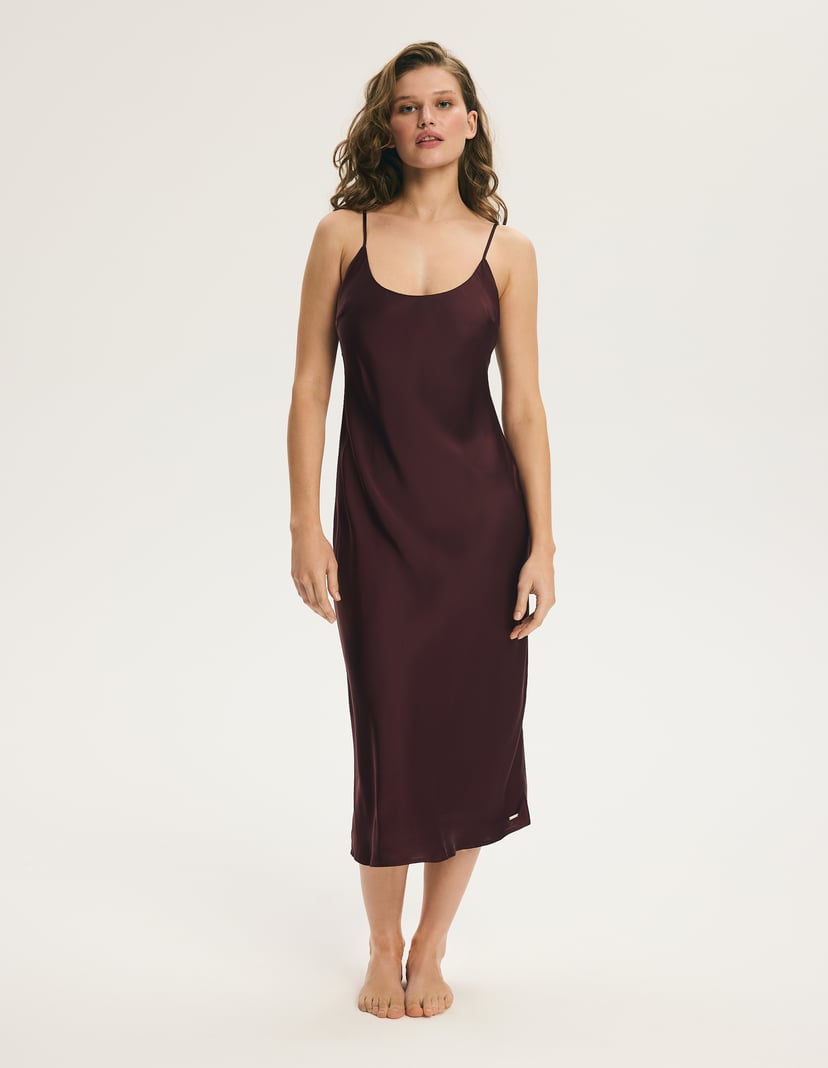 Nightgown Stella maroon 1