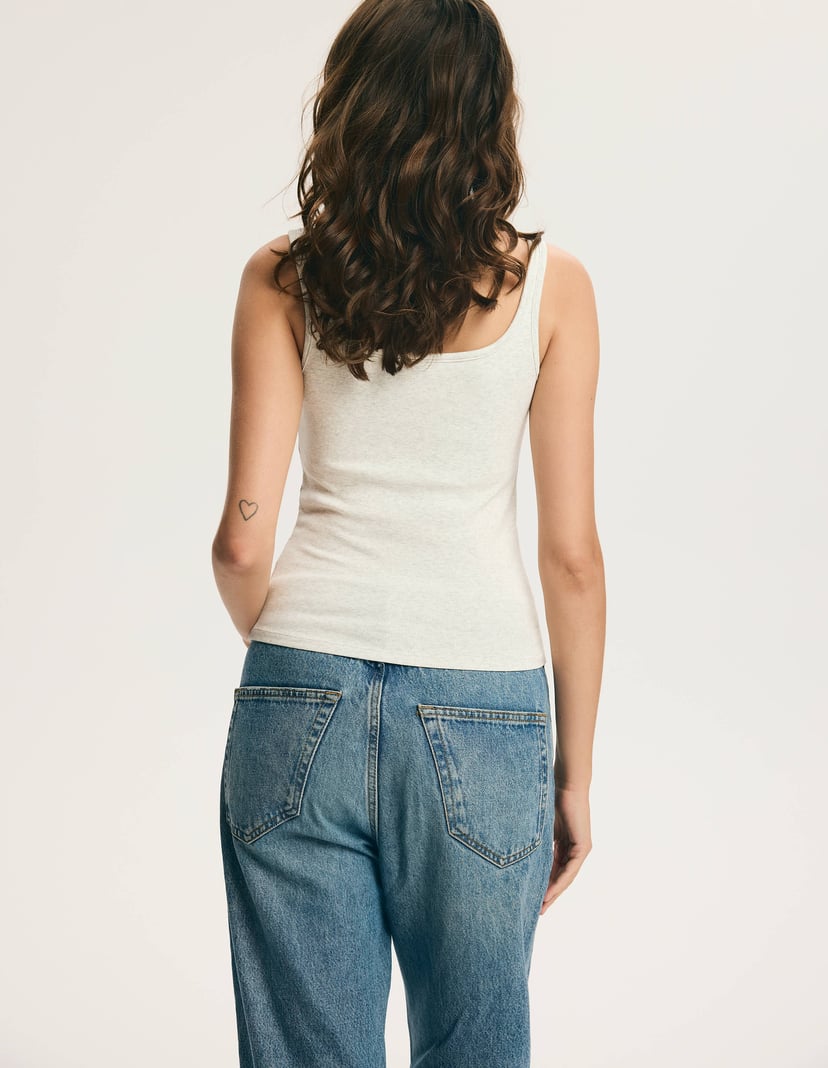 Cool Down Tank Top with Built-In Bra Grey 6