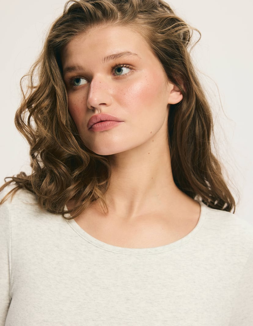 Rest Day T-Shirt with Built-In Bra Grey 3