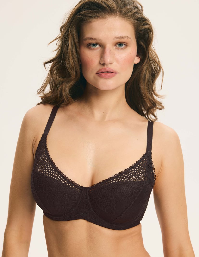 Biustonosz usztywniany SYBILLA brown 2