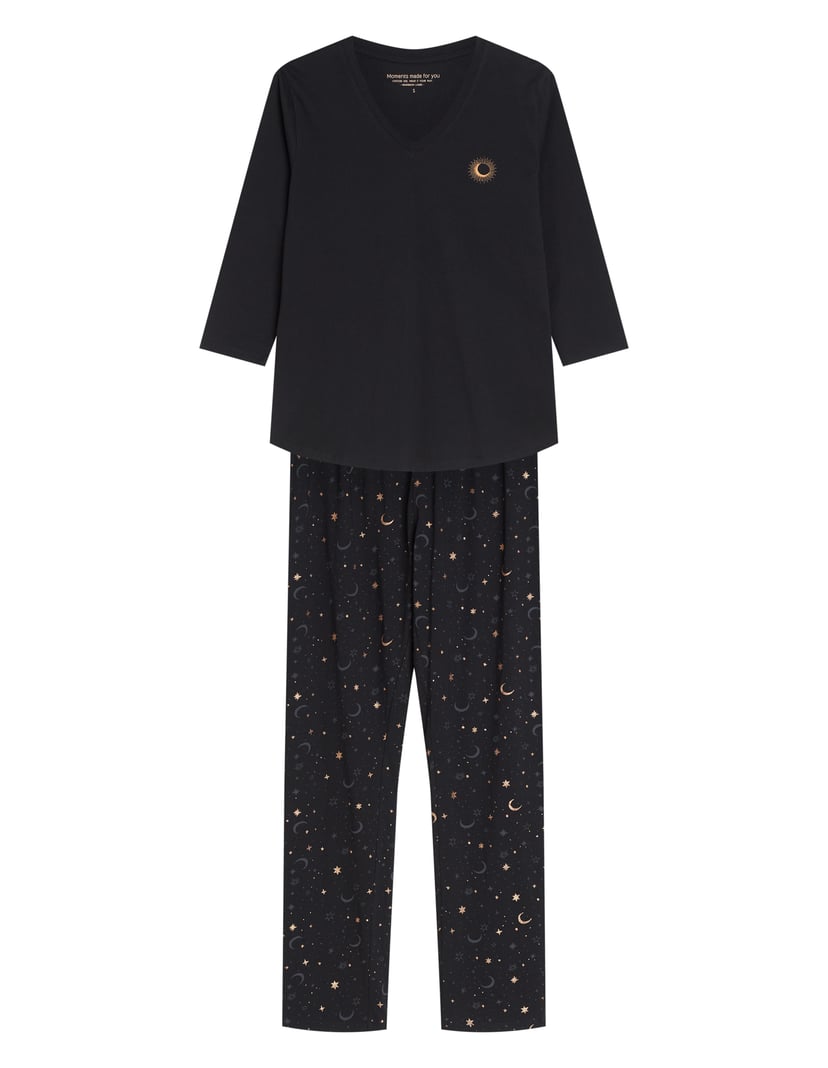 Long Pajamas GILLY Black 6