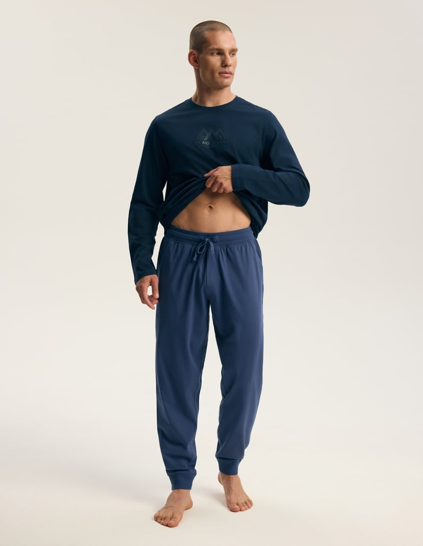 Long Pajamas FIN Blue 6