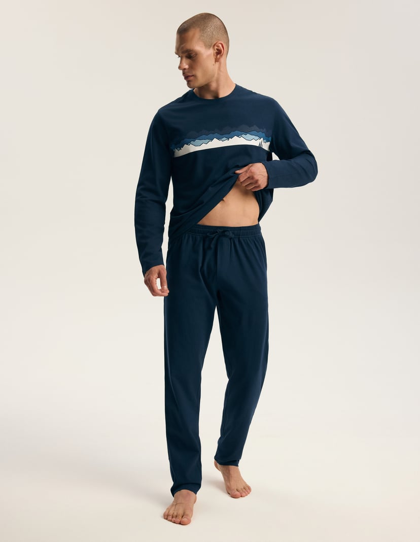 Long Pajamas FROZE navy 7