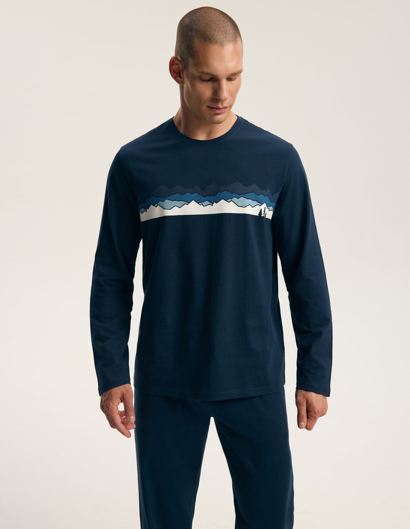 Long Pajamas FROZE navy 2