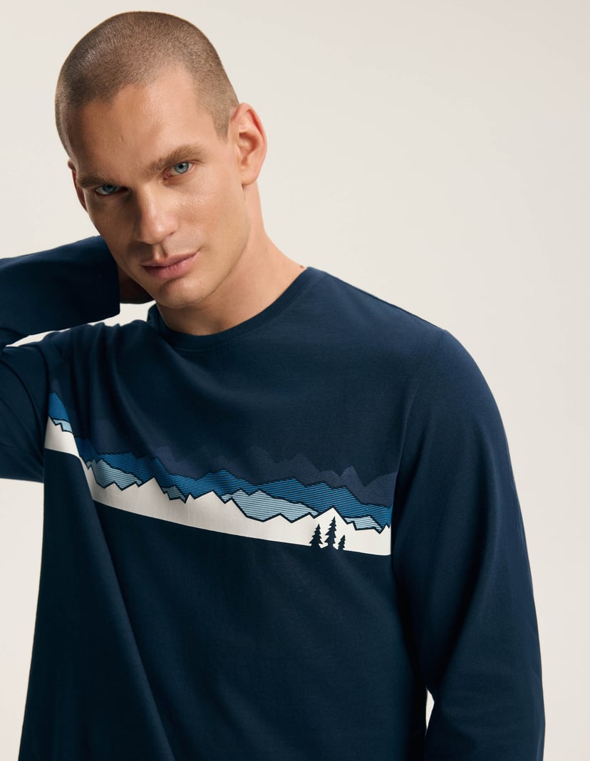 Long Pajamas FROZE navy 4