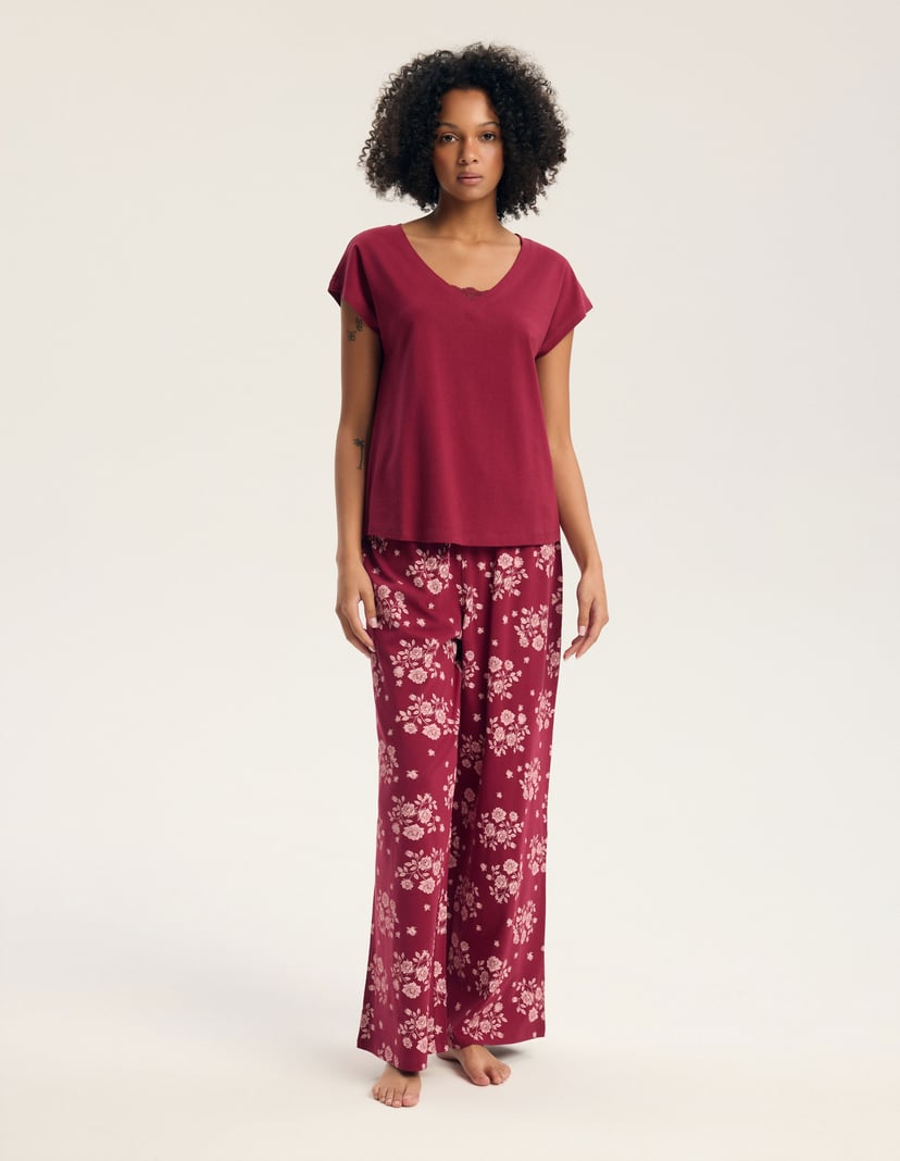 Long Pajamas GRETA Red 1