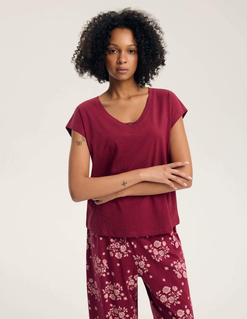 Long Pajamas GRETA Red 2