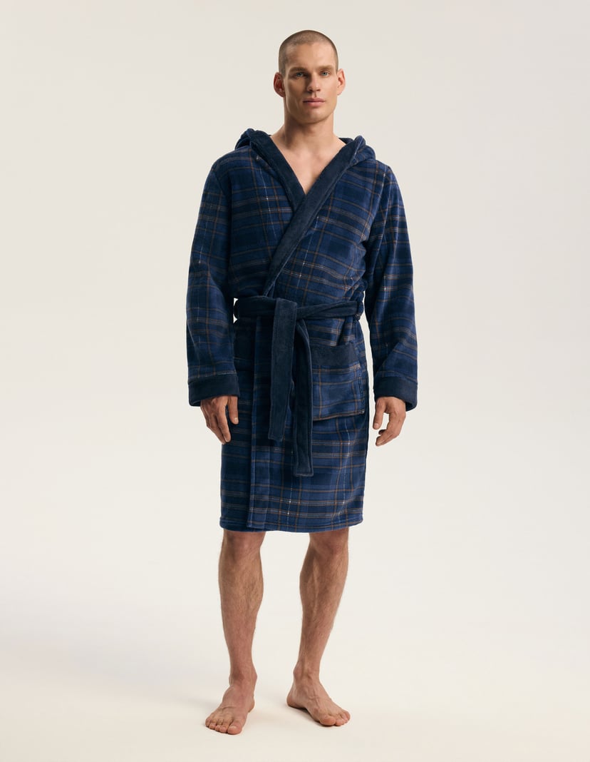 ISLE Bathrobe navy 1