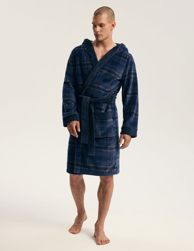 ISLE Bathrobe navy 5