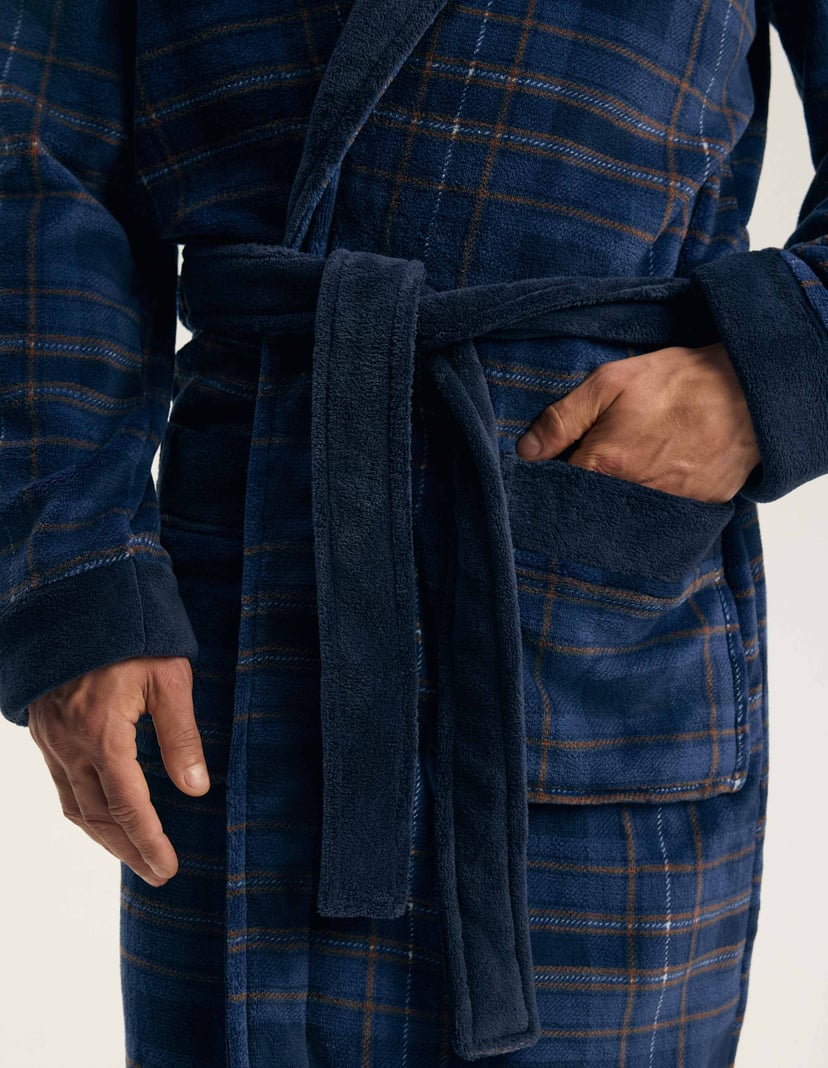 ISLE Bathrobe navy 3