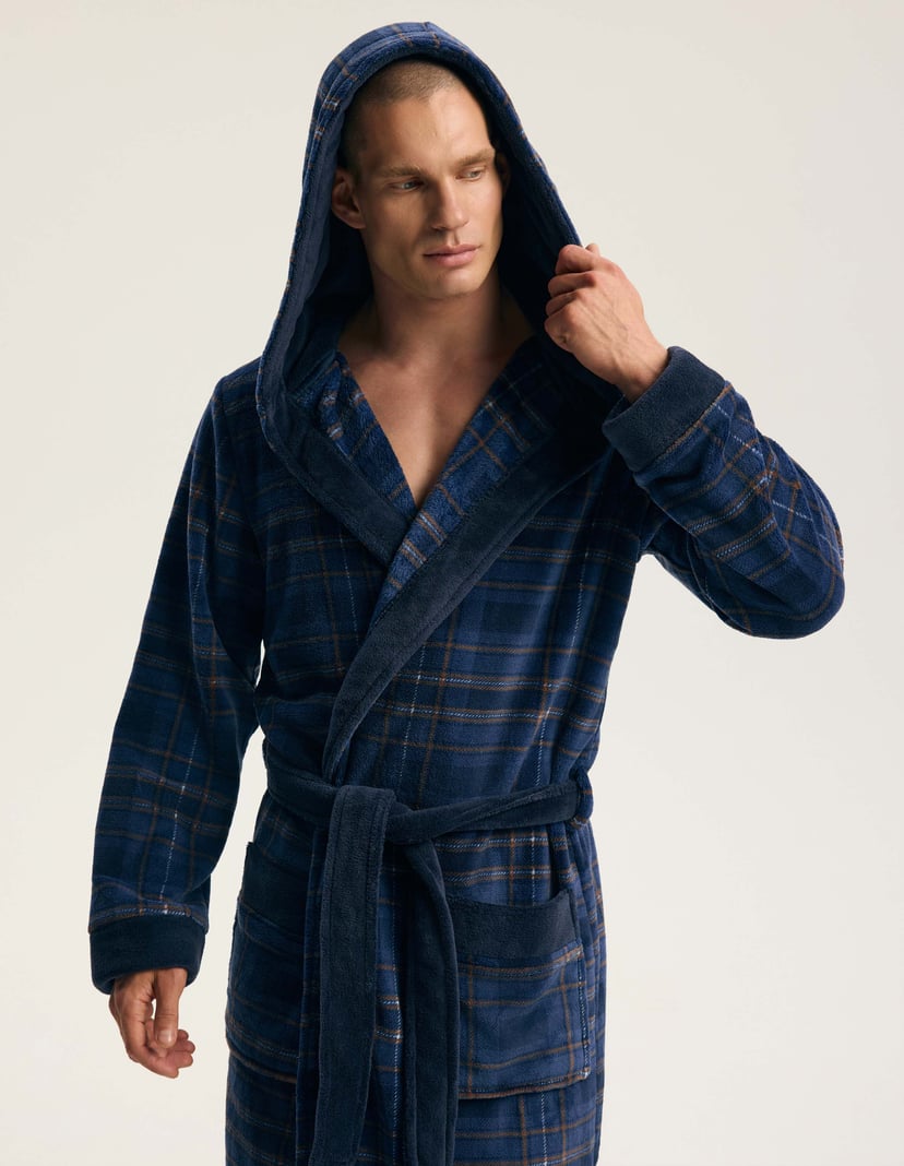 ISLE Bathrobe navy 2