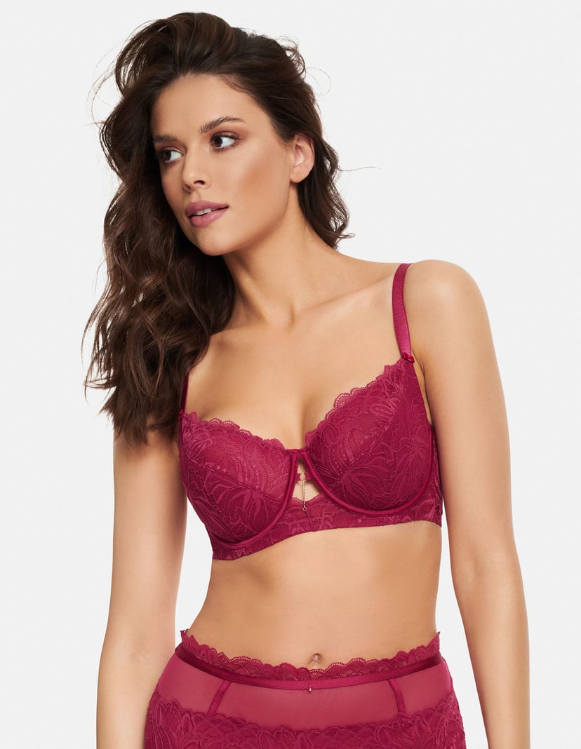 Halb-Gepolsterter BH Alloure Rotwein 1