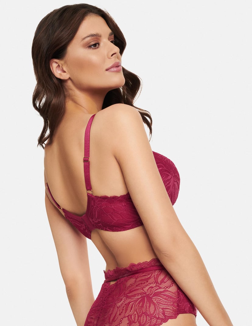 Halb-Gepolsterter BH Alloure Rotwein 2