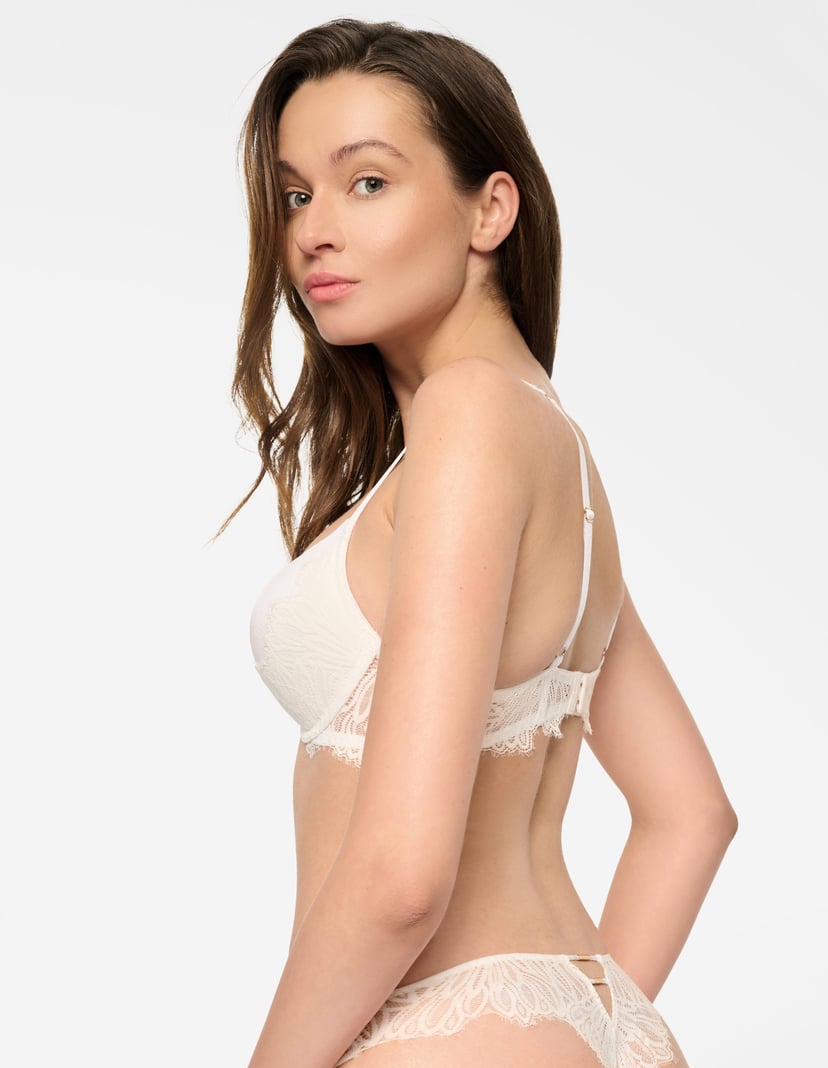 Biustonosz push-up Sapphire kremowy 3