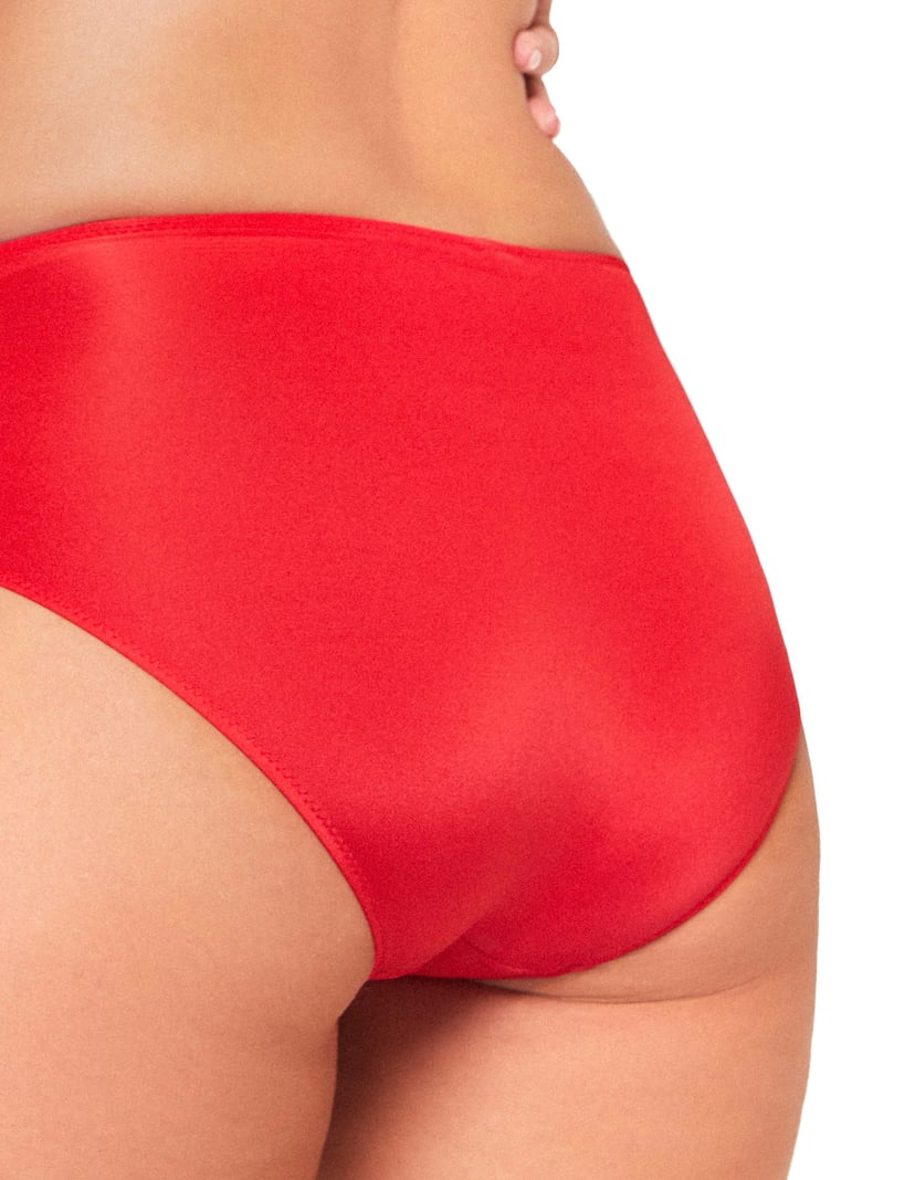 Bikini-Slip Aqua Rot 4