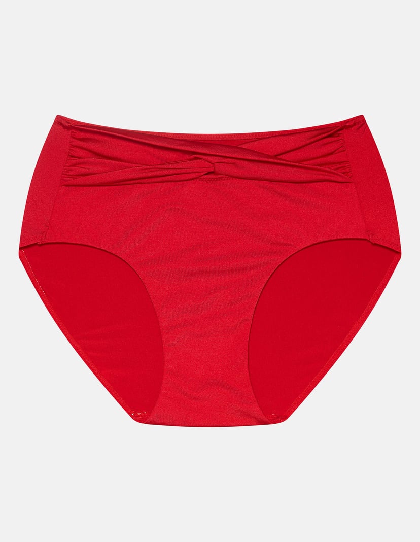 Bikini-Slip Aqua Rot 5