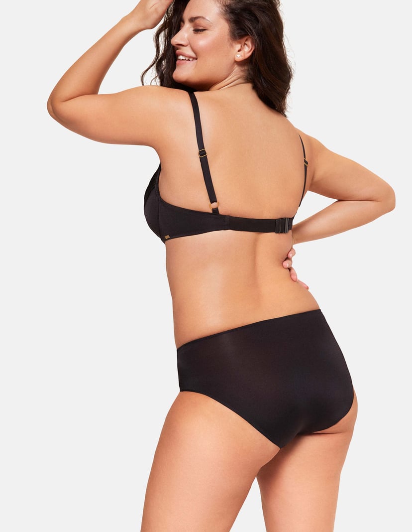 Bikini-Slip Aqua Schwarz 2