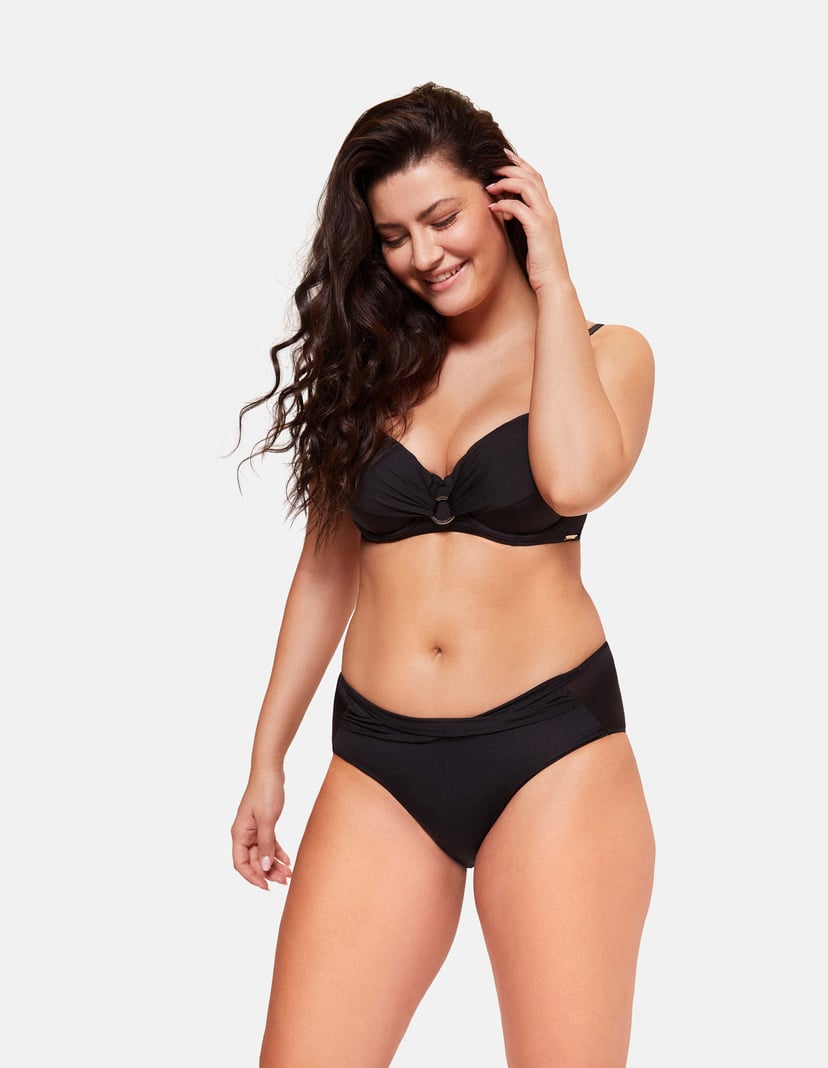 Bikini-Slip Aqua Schwarz 5