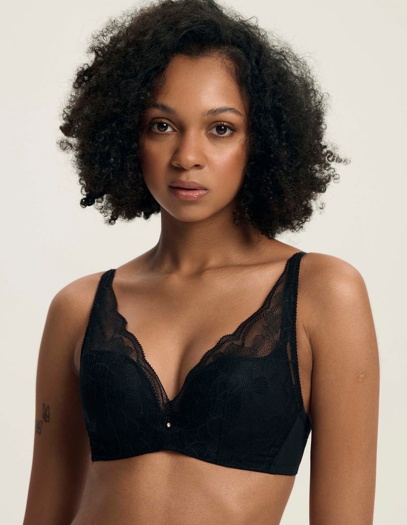 Biustonosz push-up Fabbie Black 2