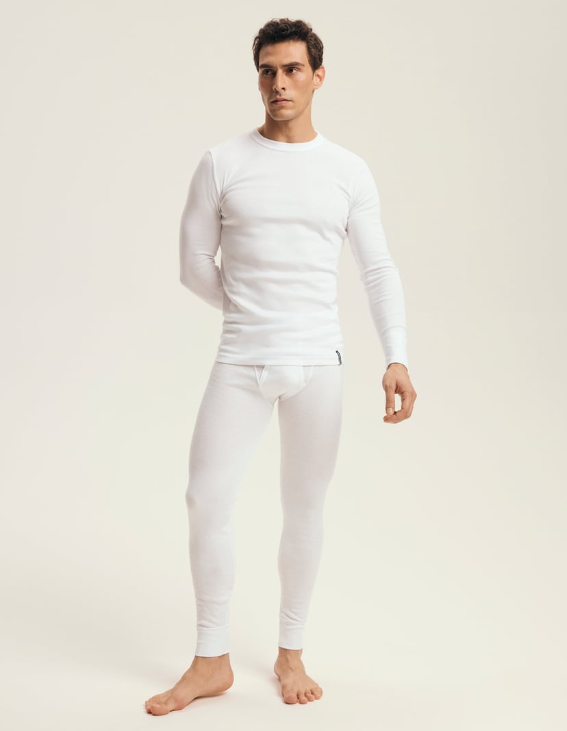 Cotton long jonhs White 4