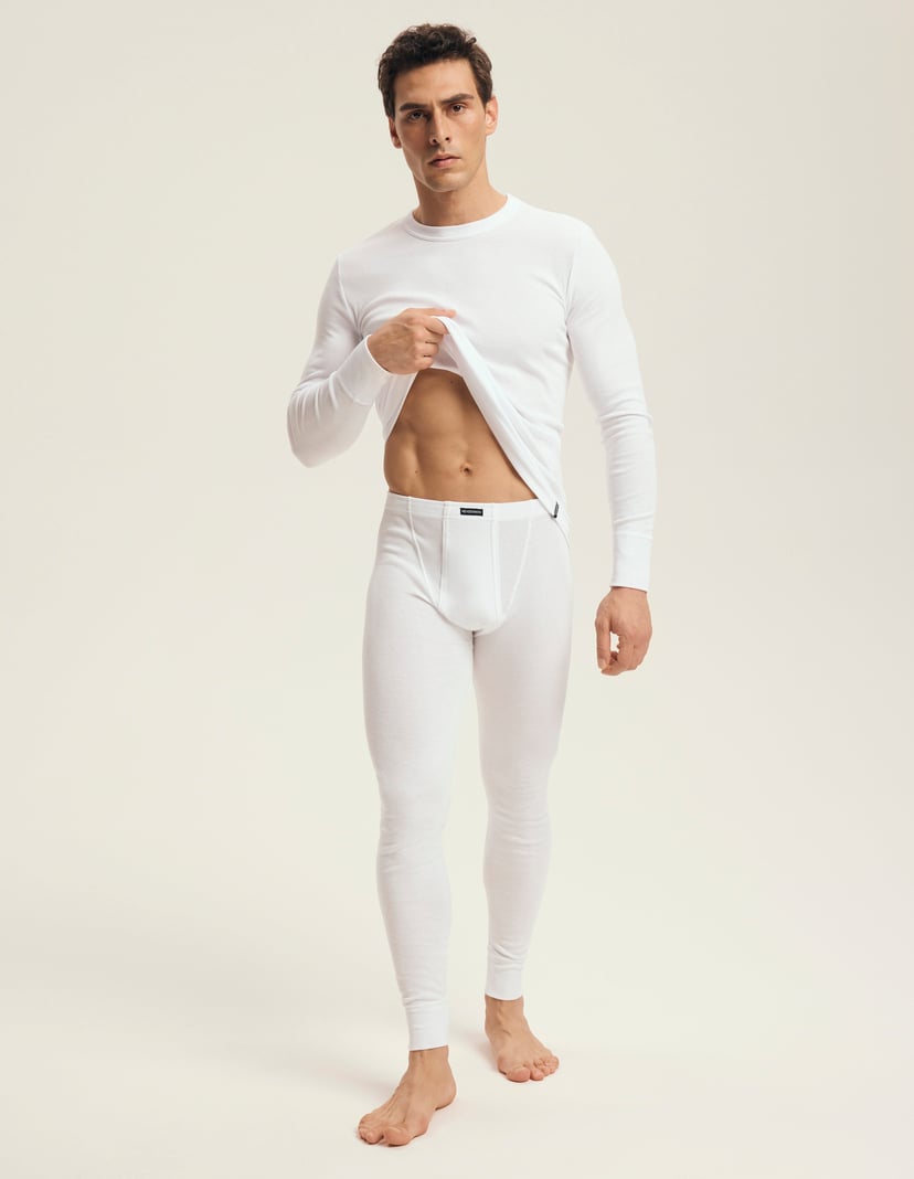 Cotton long jonhs White 1